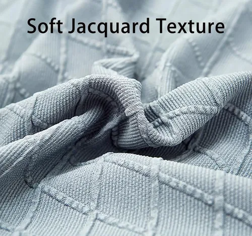 Vista 3 de Konsilsa Funda de sofá modular de alta elasticidad, fundas de sofá lavables de jacquard suave con parte inferior elástica, protector de muebles