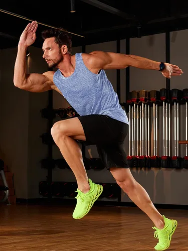 Vista 2 de TACVASEN Camisetas sin mangas para hombre de secado rápido para entrenamiento muscular atlético, gimnasio, culturismo, camiseta de rendimiento