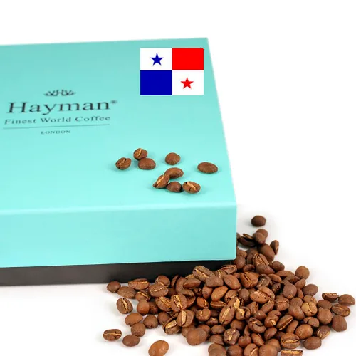 Vista 6 de Hayman Coffee, 100% Panamá Geisha granos de café, café en grano entero, tostado medio, granos de café frescos, 3.5 onzas/3.53 oz (paquete de 1)