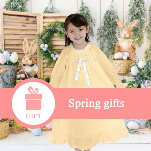 Vista 2 de Camisones para niñas, vestido de princesa de algodón, camisón vintage para niñas (Doll, niñas, mujeres)