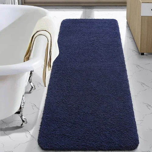 Vista 55 de LOCHAS Alfombra de baño de microfibra antideslizante de 36 x 24 pulgadas Gris