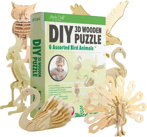 Vista 2 de Hands Craft - Juego de rompecabezas de madera 3D