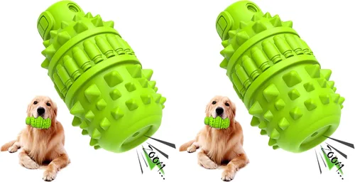 Vista 7 de PIFFZEDO Juguetes para perros para masticadores agresivos, juguete interactivo de goma natural con sonido y masticable para razas medianas solamente