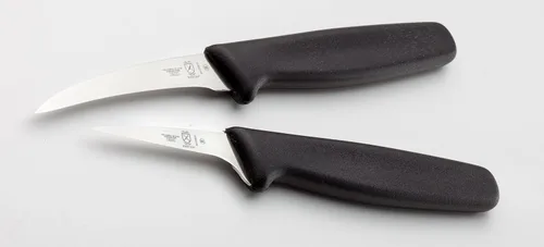 Vista 6 de Mercer Culinary Juego de cuchillos tailandeses para tallar frutas, 2 pulgadas y 2.5 pulgadas, mangos negros