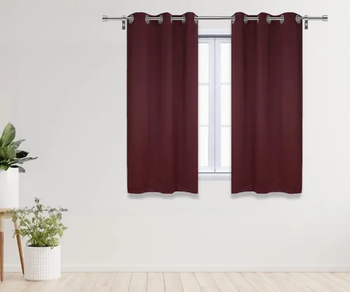 Vista 21 de YOUR CHAIR COVERS - Cortinas opacas de poliéster con ojales - (negro 52 x 63 pulgadas - juego de 2) - para oscurecer la habitación, dormitorio, sala