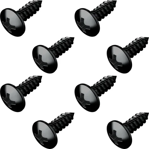 Vista 8 de Tornillos de matrícula de acero inoxidable para matrículas, marcos, cubiertas, juego de tornillos para placa de matrícula a prueba de óxido