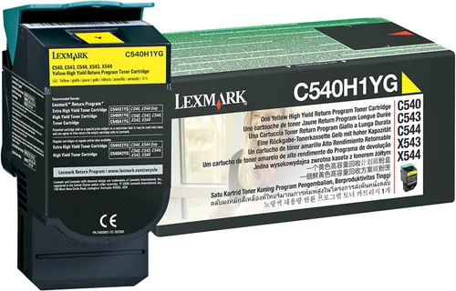 Vista 3 de Lexmark Cartucho de tóner C540H1 C540 C543 C544 C546 X543 X544 X546 X548 (negro) en embalaje al por menor