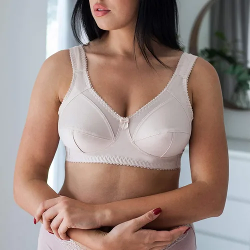 Vista 2 de frugue Sujetador reductor inalámbrico sin forro de cobertura completa para mujer