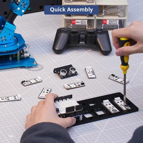 Vista 8 de LewanSoul Brazo robótico 6DOF Kit de brazo robot con desarrollo secundario compatible con Arduino, kit de programación DIY Robot STEAM con sensor