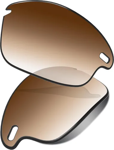 Vista 20 de Lenses Replacement for Oakley Fast Jacket OO9097 71mm Sunglass - Confirm Fit Scratch Resistant Abrigo de espejo negro polarizado