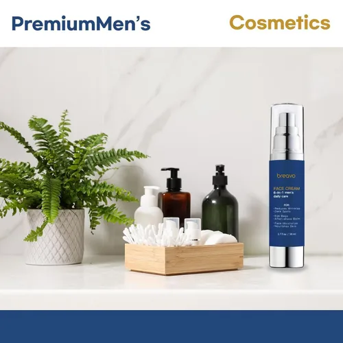 Vista 8 de Crema facial 6 en 1 para hombres: Humectante facial 6 en 1 para hombres, crema facial para hombres antienvejecimiento - Tratamiento para bolsas