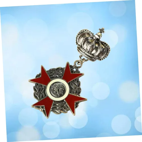 Vista 9 de Amosfun Pin de solapa de cumpleaños para hombre, disfraz de estrella, uniforme soviético, disfraz colonial, máscara de gas ruso, 2 uds