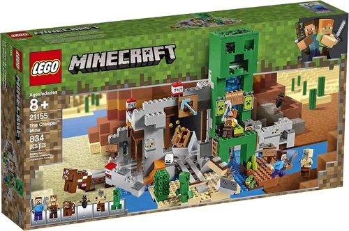 Vista 4 de LEGO Minecraft The Creeper Mine 21155 - Juego de construcción (834 piezas)