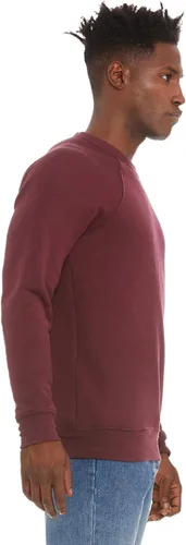 Vista 59 de Bella Canvas Sudadera de forro polar de esponja con cuello redondo (3901), Gris oscuro (Dark Grey Marble Fleck), M