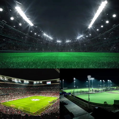 Vista 7 de Luz de inundación del estadio de 650W LED, 975000 lúmenes deportes al aire libre luz 277-480V IP66 impermeable 5000K luz diurna 0-10V atenuación