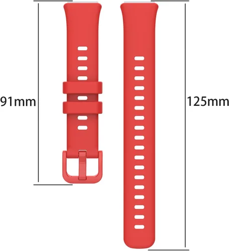 Vista 4 de Paquete de 2 correas deportivas de repuesto de silicona compatibles con Huawei Band 7