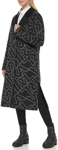 Vista 3 de Karl Lagerfeld Paris Chaqueta de lana con cuello para mujer