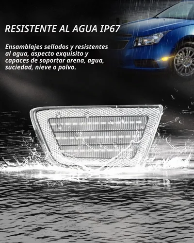 Vista 6 de Ensemble de luces de marcador lateral LED Bestview, lámparas de señal de estacionamiento para parachoques delantero compatibles para Chevy Cruze