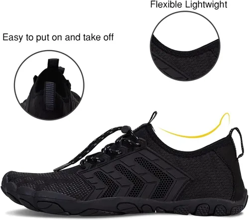 Vista 4 de Water-Shoes-Mens-Womens Quick-Dry Barefoot-Swim Diving Shoes-Aqua-Socks for Sports Climbing Beach Surf