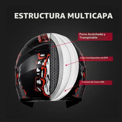 Vista 6 de HTLNUZD - Casco de motocicleta de cara completa, compatible con Pinlock, viseras transparentes y tintadas, modelo aprobado por DOT, casco de moto