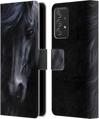 Vista 255 de Head Case Designs Officially Licensed Laurie Prindle A Morgan Christmas Western Stallion Leather Wallet Case Compatible with Samsung Galaxy A07 4G