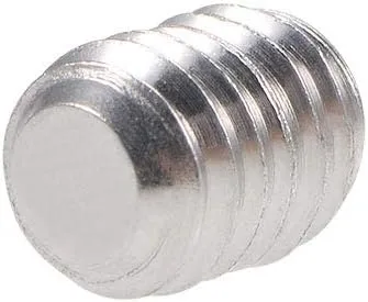 Vista 3 de uxcell 50 Uds M4x5mm interno Hex Socket Set Tornillos Grub Punta plana 304 Tornillo de acero inoxidable