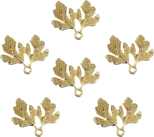 Vista 38 de John Bead Beadwork Findings - Colgante dorado (3 unidades)