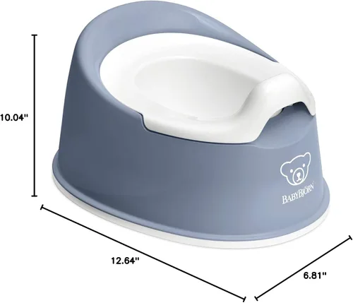 Vista 4 de BabyBjörn Orinal inteligente, azul profundo/blanco