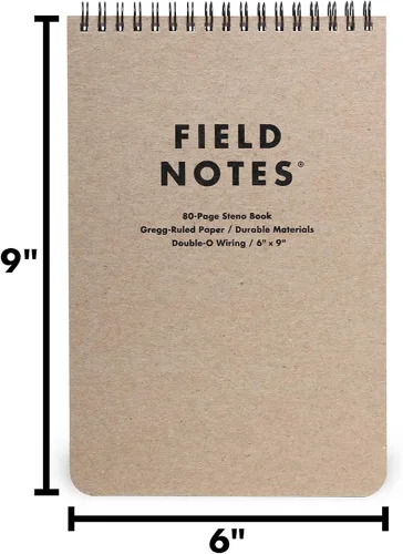 Vista 6 de Field Notes - Steno Pad, 80 páginas - 6" x 9