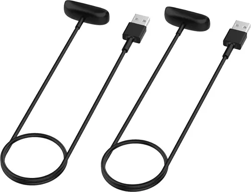Vista 3 de FitTurn Cargador USB compatible con Fitbit Ace 3 Activity Tracker de 3.3 pies/39.4 in de repuesto de cargador USB Clip de carga Cable Base