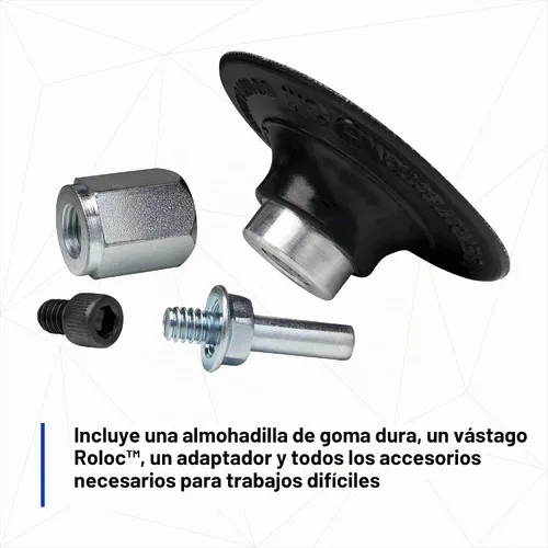 Vista 7 de 3M Roloc - Conjunto de almohadilla de disco 05540, 3 pulgadas, cambio rápido, almohadilla de respaldo duradera