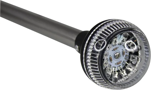 Vista 4 de Pactrade Marine SS 25 pulgadas LED RV ajustable plegable todo redondo 360 grados poste de popa luz de anclaje luz de anclaje para pontón, barco