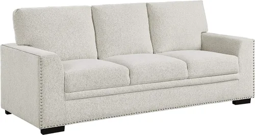 Vista 14 de Lexicon Sofá cama seccional moderno de mediados de siglo con diván de almacenamiento, sofá seccional extraíble, sofá seccional para sala de estar