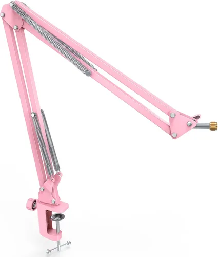 Vista 10 de FIFINE CS1 Scissor Micrófono Boom Arm Stand para grabación de juegos Negro