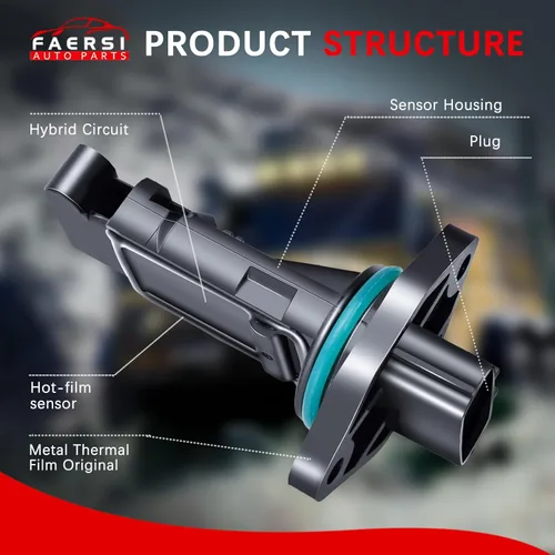 Vista 173 de Medidor de sensor de flujo de aire masivo MAF compatible con Ford con E-150 4.6L, 5.4L 2004-2014, para Ford E-150 Club Wagon 5.4L Reemplazo