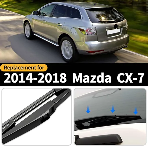 Vista 2 de Repuesto para Mazda CX-7 2007-2012, Conjunto de Brazo y Escobilla del Limpiaparabrisas Trasero - Estilo OEM de Fábrica