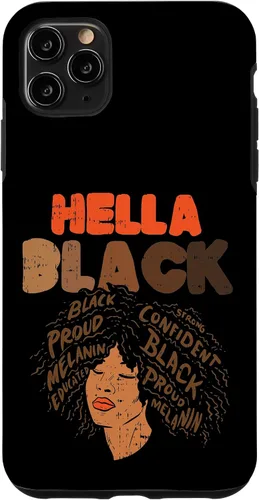 Vista 11 de Funda de regalo para iPhone 14 Hella Black Melanin Afro Woman African Pride BLM