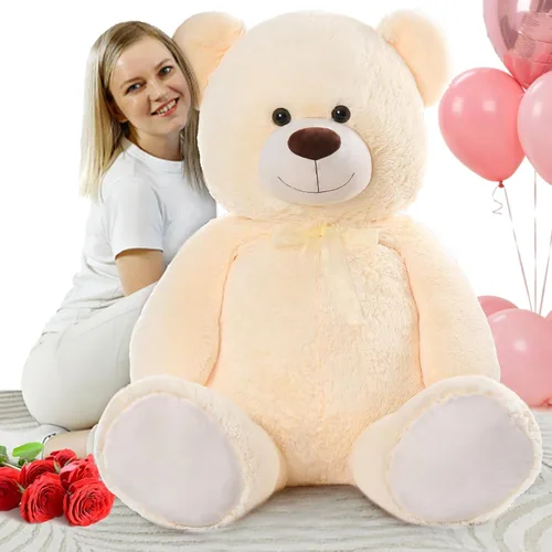 Vista 18 de MorisMos Oso de Peluche Gigante Animal de Peluche 3 pies, 36 pulgadas, Oso de Peluche Grande para Decoración de Baby Shower, Animal de Peluche
