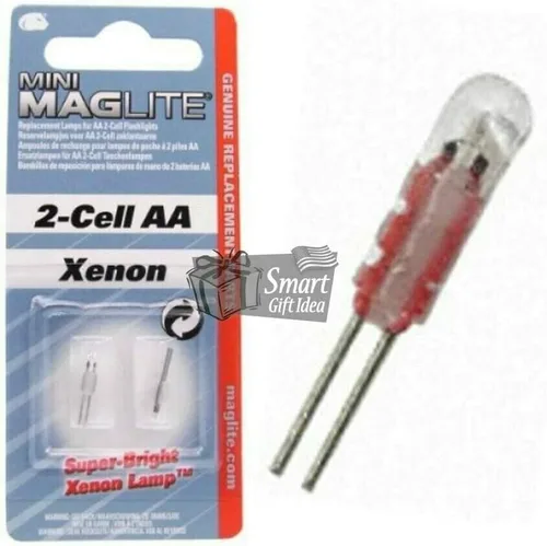 Vista 4 de Maglite Lámparas de repuesto para mini linterna AA de 2 celdas, paquete de 2