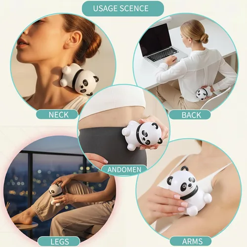 Vista 4 de Mini masajeador de mano, pequeño masajeador de mano para todo el cuerpo, hombros, cuello, espalda, pierna, alivio del dolor y relajación, regalos