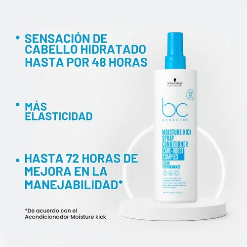Vista 2 de Schwarzkopf BC Bonacure Moisture Kick - Acondicionador en aerosol glicerol 200ML
