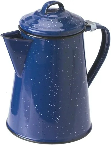 Vista 7 de GSI Outdoors Cafetera esmaltada para almacenar café caliente, té para campamento y granja, 8 tazas