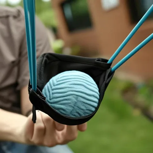 Vista 8 de Lanzador de tirachinas para globos de agua de 500 yardas para adultos, tirachinas gigantes para 3 personas, lanzador de camisetas de alta