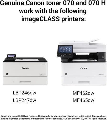 Vista 6 de Canon Cartucho de tóner negro 070 original compatible con MF465dw, MF462dw, LBP247dw, LBP246dw