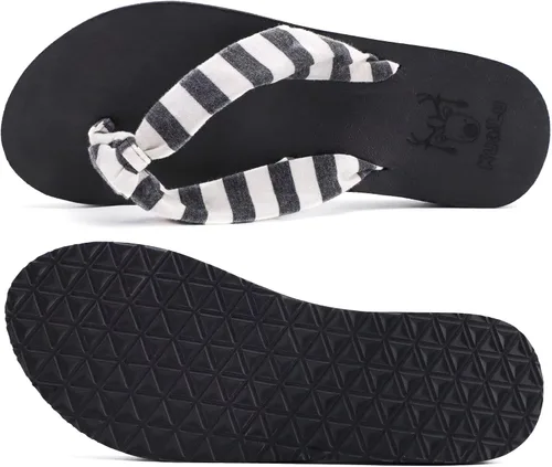 Vista 9 de KuaiLu Women's Yoga Foam Flip Flops with Arch Support Thong Sandals Non-Slip