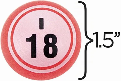 Vista 5 de 75 bolas de bingo multicolor de 1.5 pulgadas, bolas de plástico para jaulas de bingo y rifas, compatibles con jaulas de la mayoría