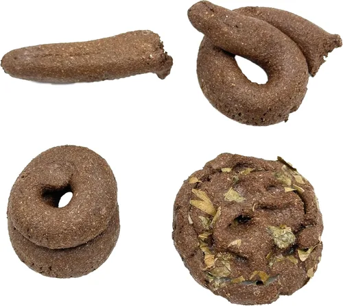 Vista 3 de Island Dogs Una bolsa de caca falsa novedosa en una bolsa, cuatro formas diferentes en un acabado realista, un gran regalo de broma que es divertido