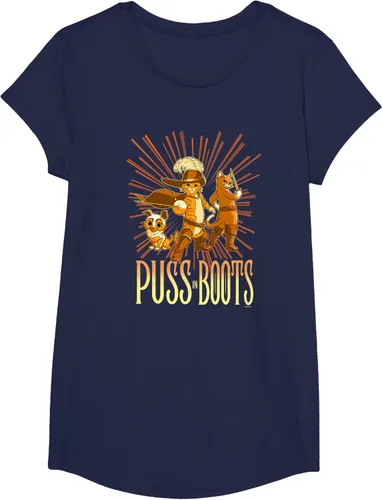 Vista 67 de DreamWorks Puss in Boots: The Last Wish Cat Trio Poster - Camiseta pequeña Negro