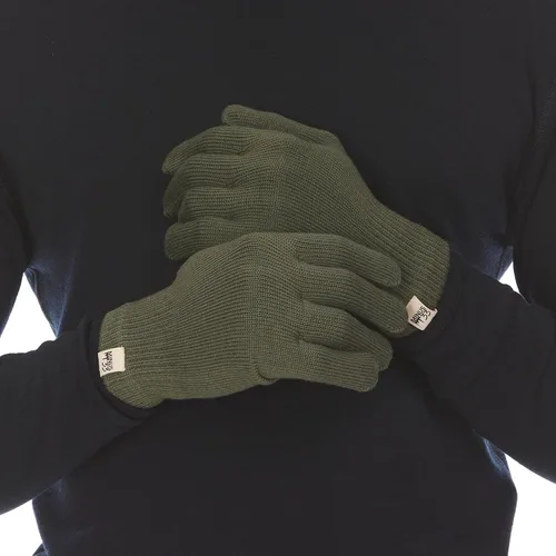 Vista 4 de Minus33 Merino Wool, guantes de lana, con revestimiento, negros