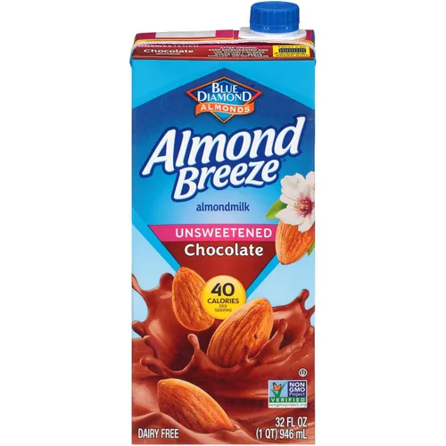 Vista 7 de Almond Breeze - Leche de almendra sin lácteos, chocolate, 32 onzas líquidas (paquete de 12)